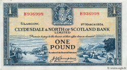 1 Pound SCOTLAND  1954 P.191a