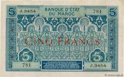 5 Francs MAROCCO  1924 P.09