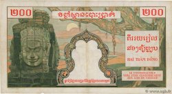 200 Piastres - 200 Riels FRENCH INDOCHINA  1953 P.098 F+