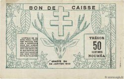 50 Centimes NOUVELLE CALÉDONIE  1943 P.54 MBC