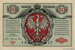 50 Marek POLEN  1917 P.005 fSS