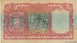 5 Rupees BURMA (VOIR MYANMAR)  1938 P.04 XF-