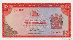 2 Dollars RHODESIA  1977 P.31b