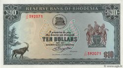 10 Dollars RHODESIA  1976 P.33b q.FDC