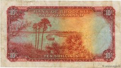 10 Shillings RHODESIA E NYASALAND (Federazione della)  1961 P.20b q.MB