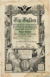 1 Gulden AUSTRIA  1866 P.A150 q.BB