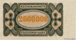 2 Millionen Mark ALLEMAGNE  1923 P.089a NEUF