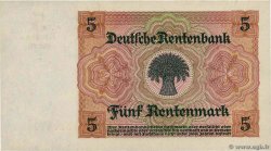 5 Rentenmark DEUTSCHLAND  1926 P.169 VZ+
