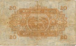 20 Shillings - 1 Pound EAST AFRICA  1942 P.30A VG