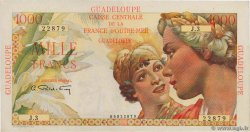 1000 Francs Union Française GUADELOUPE  1947 P.37a MBC