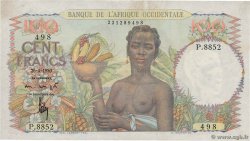 100 Francs FRENCH WEST AFRICA  1950 P.40 VF