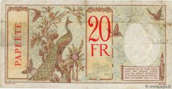 20 Francs TAHITI  1928 P.12b q.BB