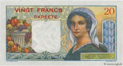 20 Francs TAHITI  1960 P.21c fST+