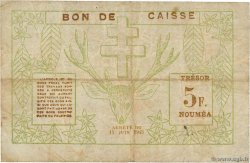 5 Francs NOUVELLE CALÉDONIE  1943 P.58 pr.TB