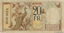 20 Francs NOUVELLE CALÉDONIE  1929 P.37a MB