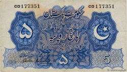 5 Rupees PAKISTAN  1948 P.05 TB