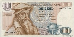 1000 Francs BELGIEN  1964 P.136a VZ