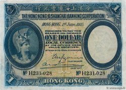 1 Dollar HONG-KONG  1935 P.172c