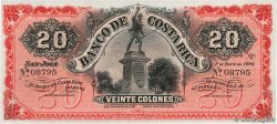 20 Colones COSTA RICA  1906 PS.179r UNC-