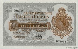 50 Pence FALKLANDINSELN  1974 P.10b ST