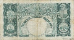 5 Dollars CARAÏBES  1962 P.09c pr.TB
