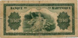 100 Francs MARTINIQUE  1943 P.19a SGE
