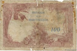 100 Francs MARTINIQUE  1938 P.13 q.B