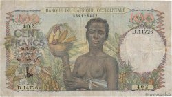 100 Francs FRENCH WEST AFRICA  1952 P.40