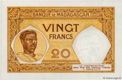 20 Francs MADAGASKAR  1937 P.037 VZ+
