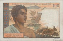 100 Francs MADAGASCAR  1951 P.046b VF+