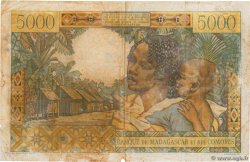 5000 Francs MADAGASCAR  1950 P.049a F-