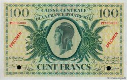 100 Francs Spécimen AFRIQUE ÉQUATORIALE FRANÇAISE  1943 P.18s