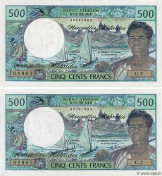 500 Francs Consécutifs NUOVE EBRIDI  1979 P.19b