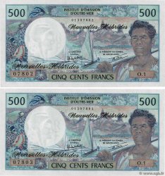 500 Francs Consécutifs NOUVELLES HÉBRIDES  1980 P.19c NEUF