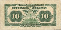 10 Centavos de Cordoba NICARAGUA  1938 P.087a MBC