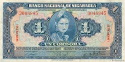 1 Cordoba NICARAGUA  1951 P.091b MBC