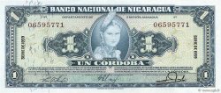 1 Cordoba NICARAGUA  1959 P.099c UNC