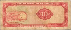 10 Cordobas NICARAGUA  1972 P.123 B+
