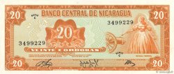 20 Cordobas NICARAGUA  1972 P.124 UNC-