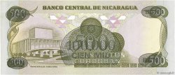 100000 Cordobas sur 500 Cordobas NICARAGUA  1987 P.149 q.FDC