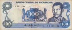 100 Cordobas NICARAGUA  1988 P.154 TB+