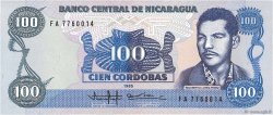 100 Cordobas NICARAGUA  1988 P.154