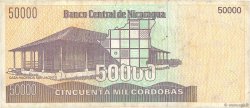 50000 Cordobas NICARAGUA  1989 P.161 F+