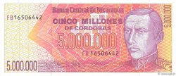 5000000 Cordobas NIKARAGUA  1990 P.165 ST
