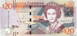 20 Dollars EAST CARIBBEAN STATES  2012 P.53b UNC