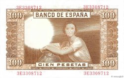 100 Pesetas ESPAGNE  1953 P.145 SPL