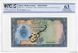 1 Pound Spécimen LIBYA  1963 P.25s UNC-