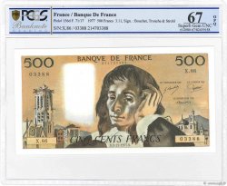500 Francs PASCAL FRANKREICH  1977 F.71.17 ST