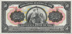50 Soles PERú  1954 P.072 EBC