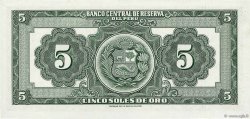 5 Soles PERU  1956 P.076 UNC
